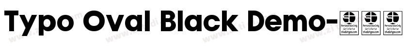 Typo Oval Black Demo字体转换